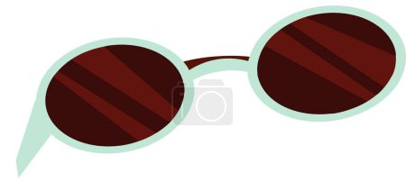 gafas de sol ovaladas de moda vector ilustración