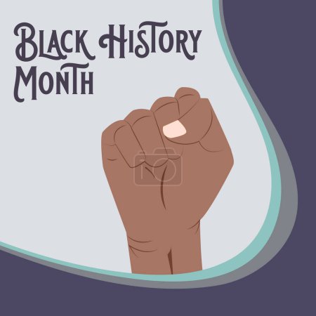 Illustration for Black History Month celebration vector illustration graphic - Royalty Free Image