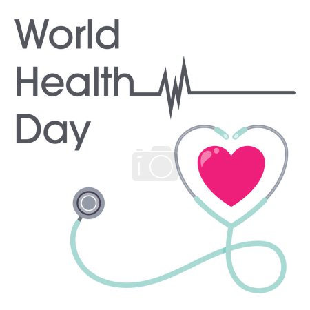 Foto de Día Mundial de la Salud vector ilustración signo gráfico - Imagen libre de derechos