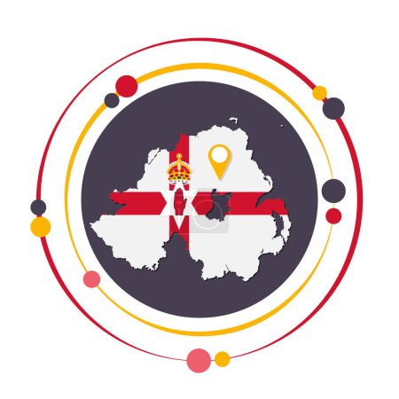 Illustration for Northern Ireland vector illustration graphic icon symbol - Royalty Free Image
