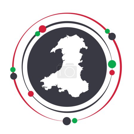 Ilustración de Gales Galés Reino Unido vector ilustración icono gráfico símbolo - Imagen libre de derechos