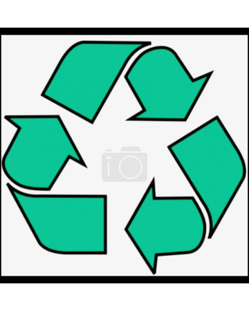 Photo for Recycle sign. An important issue for environmentally sensitive companies. - Royalty Free Image