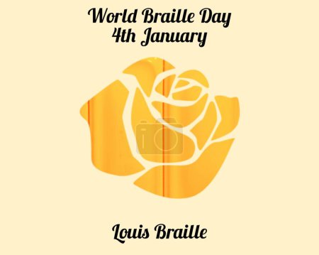 Photo for World Braille Day, 4th January. Louis Braille. - Royalty Free Image