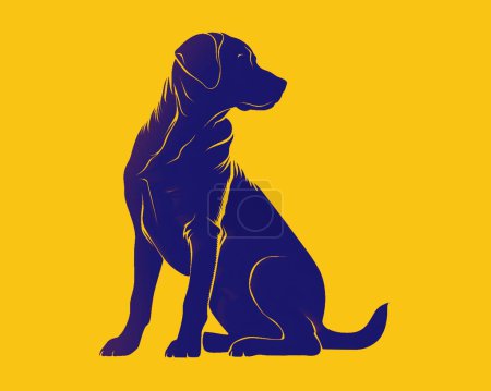 silueta del perro, imagen del perro, emblema del perro, vector del perro, ilustración del perro