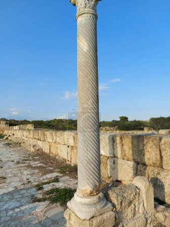 ruins of ancient temple, salamis, Cyprus 