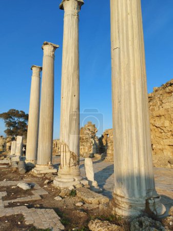 ruins in the temple of apollo in delphi