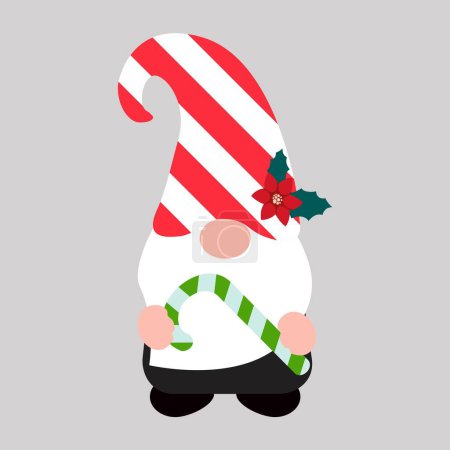 Illustration for Cute Holiday Christmas Gonk. Vector illustration art. - Royalty Free Image