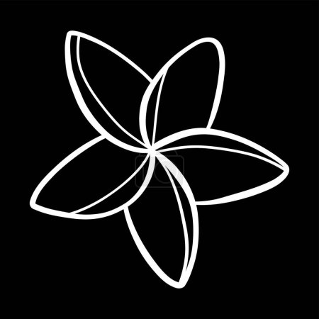 Ilustración de Vector icono de flor aislado sobre fondo blanco - Imagen libre de derechos