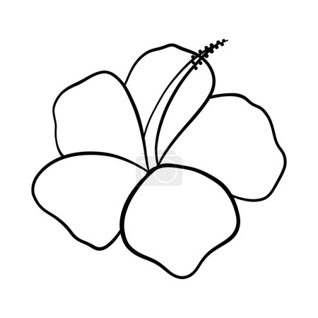 Ilustración de Flor de garabato dibujada a mano - Imagen libre de derechos