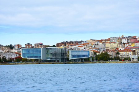 Photo for Santander, Cantabria , Spain - October 10, 2019. Botin Centre, Centro Botin seen from the water, cultural art museum designed by Renzo Piano. High quality photo - Royalty Free Image
