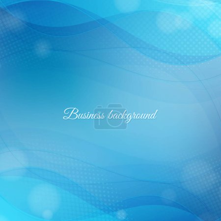 Photo for Blue waves background. Abstract blue wave background Blue wave business template - Royalty Free Image