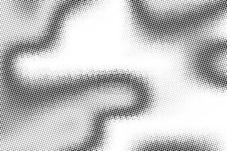 Photo for Dot halftone gradient background. Circle grid background. Black and white dotted wave pop art texture. Vector illustration - Royalty Free Image