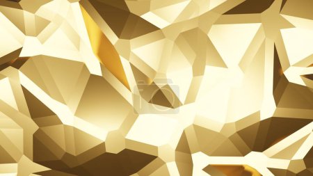 Photo for 3D Rendering Abstract Background in Gold - Royalty Free Image
