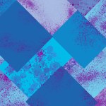 Abstract blue and purple painting on background image, illustration