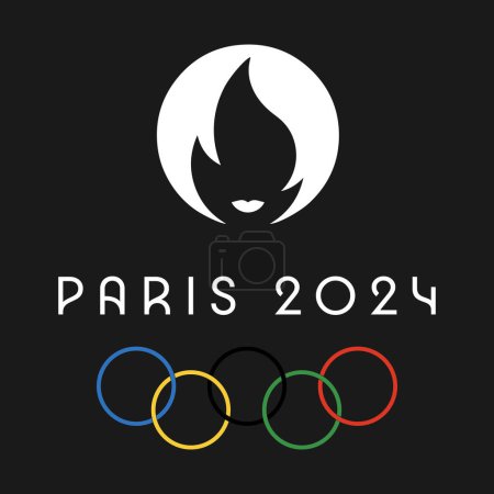 Photo for Paris 2024. Game in paris. Vector illustration - Royalty Free Image