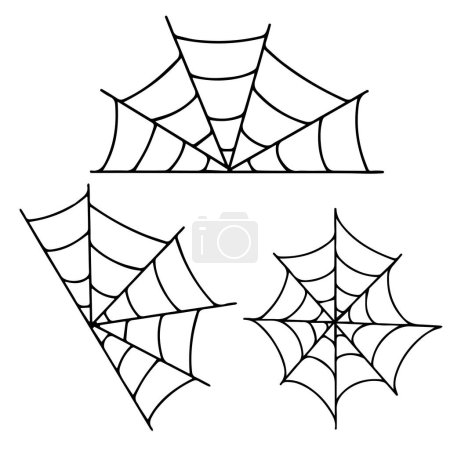 Photo for Spider web set for halloween. vector illustration - Royalty Free Image
