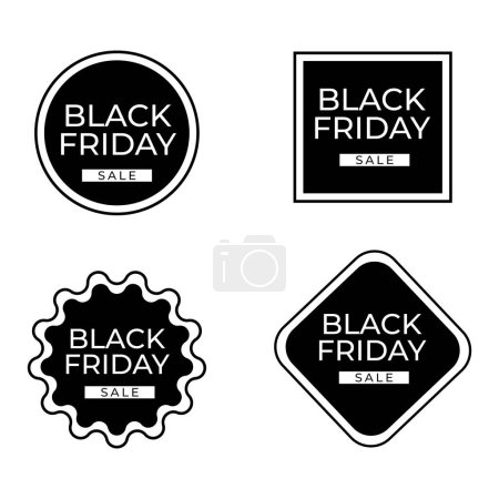 Photo for Black friday banner. Vector illustration. Black Friday sale - Royalty Free Image