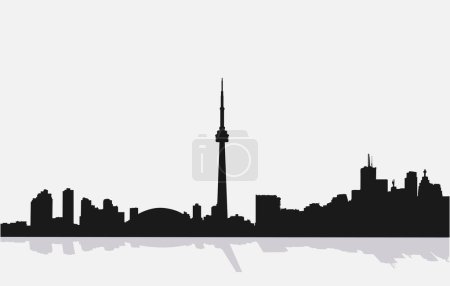Ilustración de Ciudad de Toronto skyline. Ilustración vectorial - Imagen libre de derechos