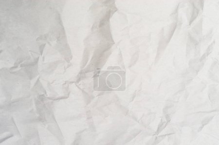 Photo for Wrinkled or crumpled white stencil paper or tissue is used for background texture. - Royalty Free Image