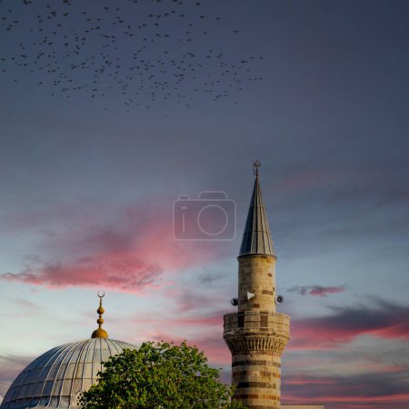 Photo for Square photo for Islamic days. Copy space for stories and posts. Erzurum Lalapasa Mosque. High quality photo - Royalty Free Image