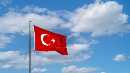 30. August Tag des Sieges der Türkei oder 30 agustos zafer bayrami Hintergrund und türkische Flagge. Hochwertiges Foto