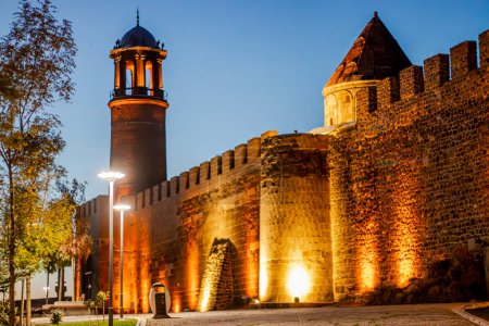 Erzurum Kalesi . Traduire : Château d'Erzurum. Un cliché évocateur du château historique d'Erzurum en Turquie.