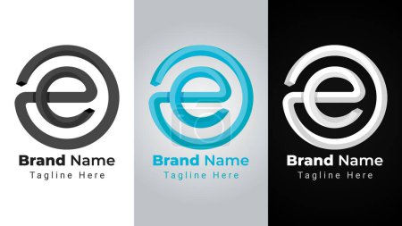 Buchstabe ea Or ae Impossible Logo, Elegantes und einfaches Logo der Buchstaben a und e mit 3D-Form unmöglich perspektivischen Stil