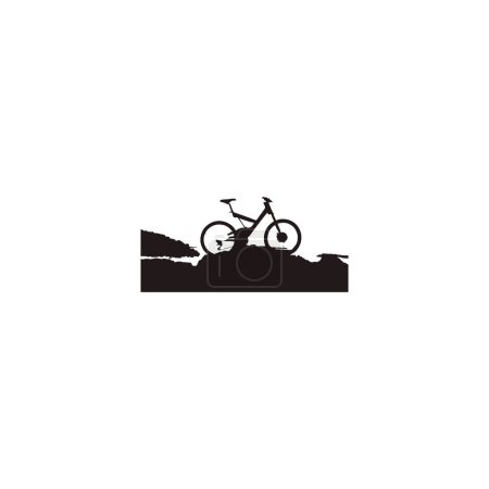 Illustration for Bicycle, illustration geometric symbol simple logo vector - Royalty Free Image