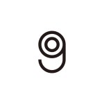 Letter o in g circle geometric symbol simple logo vector