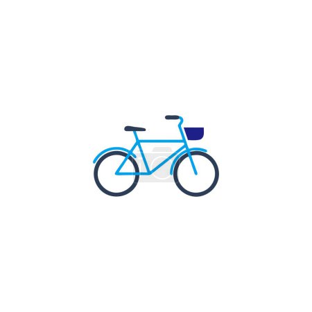 Illustration for Bicycle, illustration geometric symbol simple logo vector - Royalty Free Image