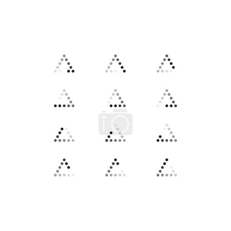 Ilustración de Triángulo, carga, piezas símbolo geométrico simple logo vector - Imagen libre de derechos
