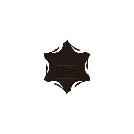 Ilustración de Hexágono, marco, símbolo geométrico épico simple logotipo vector - Imagen libre de derechos