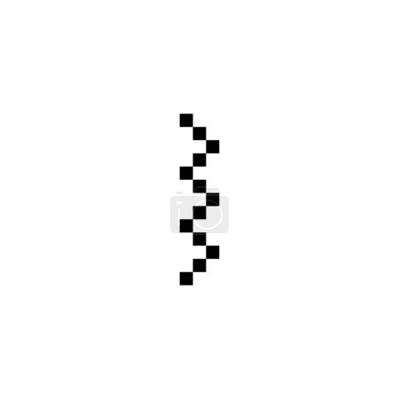 Ilustración de Escaleras, cuadrados, pixel símbolo geométrico simple logo vector - Imagen libre de derechos