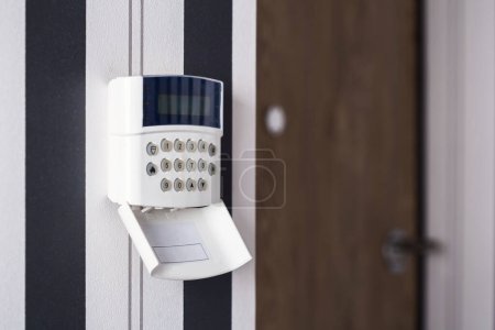 Photo for Alarm panel. Protection of the apartment and the house. The house is protected - Royalty Free Image