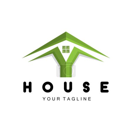 Illustration for Home Design Logo, Building Logo, Property And Construction Company Icon - Royalty Free Image