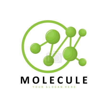 Neuronen-Logo, Molekül-Logo-Design, Vektor UND, Template-Illustration