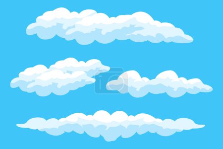 Illustration for Cloud Background Design, Sky Landscape Illustration, Decoration Vector, Banners And Posters - Royalty Free Image