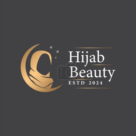 hijab logo design for boutique fashion product for Muslim women clothing