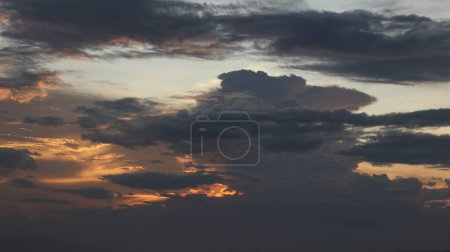 Photo for Sunlit clouds in summer sky - Royalty Free Image