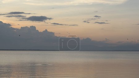 Photo for A beautiful golden sunset on the lake - Royalty Free Image