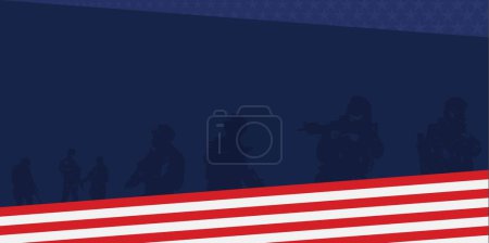 Illustration for American National Holiday with Copy space Area. Suitable to be placed on content with that theme - Royalty Free Image