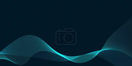 Photo for Technology abstract lines and dots connection background. Connection digital data and big data concept. Digital data visualization. Vector illustration - Royalty Free Image