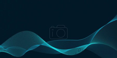 Photo for Technology abstract lines and dots connection background. Connection digital data and big data concept. Digital data visualization. Vector illustration - Royalty Free Image