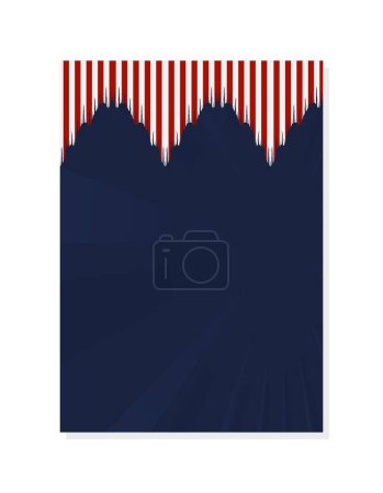 Photo for American National Holiday poster or cover design template. Suitable to be placed on content with that theme - Royalty Free Image