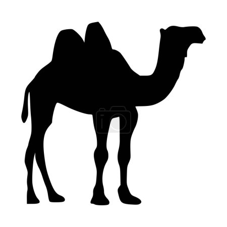 Ilustración de Icono de camello. Silueta de camello - Imagen libre de derechos