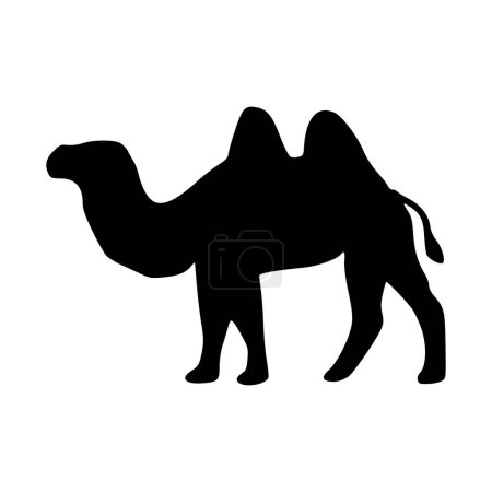Ilustración de Icono de camello. Silueta de camello - Imagen libre de derechos