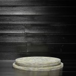 3d Podium Texture for product display With black background