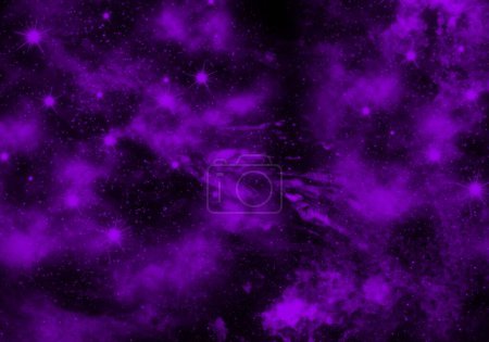 Abstract purple nebula cosmic galaxy background