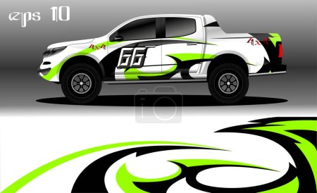 Abstraktes Hintergrunddesign für 4x4 LKW, Rallye, Transporter, Geländewagen und andere Autos