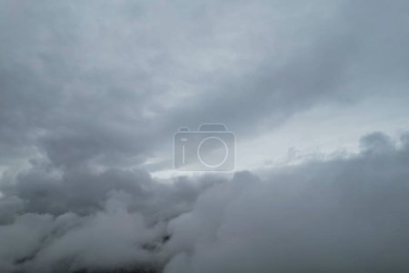 Photo for Beautiful and Dramatic Clouds over British City - Royalty Free Image